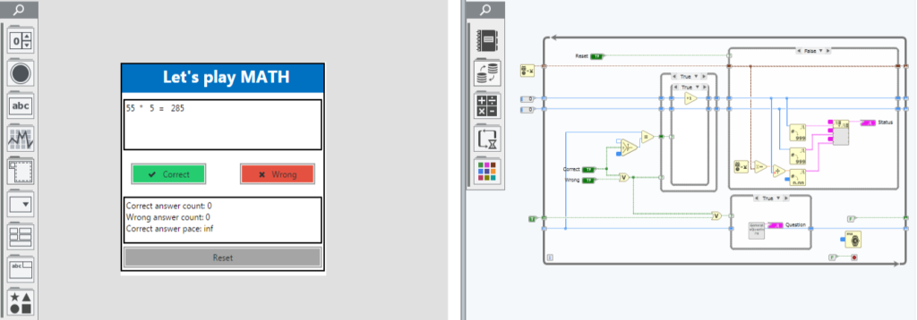 Source code snippet of NXG WebVI that explains the web game